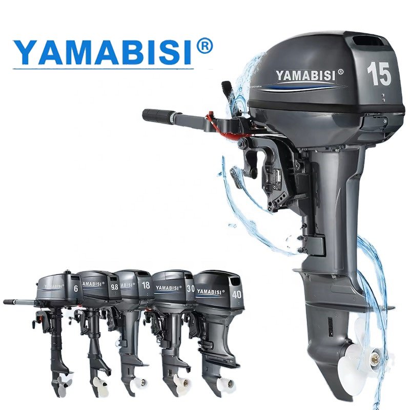 Chinese 15HP 2 Stroke Electric Manual Start Boat Engine Outboard Motor