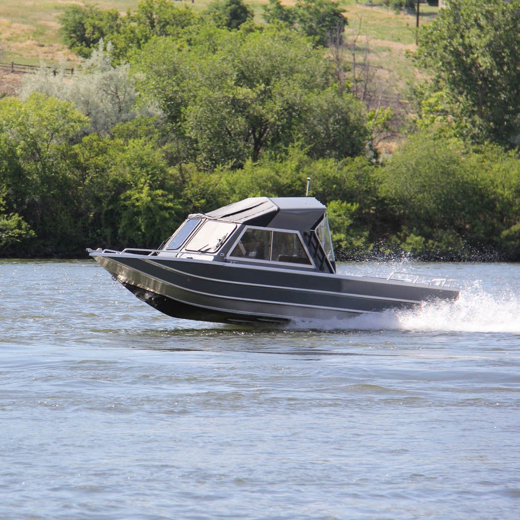 Kinlife 2025 High Speed Aluminum Sport Fishing Jet Boat With Inboard Gas Engine New Condition for Sale