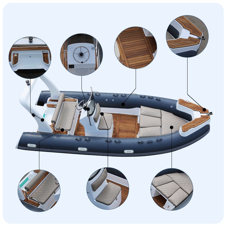 Hot Sale Best-Selling 550 Rib Sport Yacht PVC Classic Design Rigid Inflatables Boat with Outboard Engine Cheap Promotion Offered