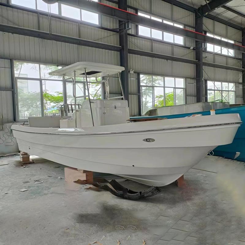 23ft Fiberglass Fishing Boat With Center Console Marine Yacht Engine for Sale