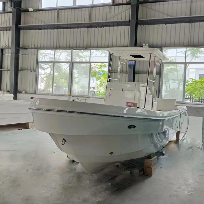 23ft Fiberglass Fishing Boat With Center Console Marine Yacht Engine for Sale