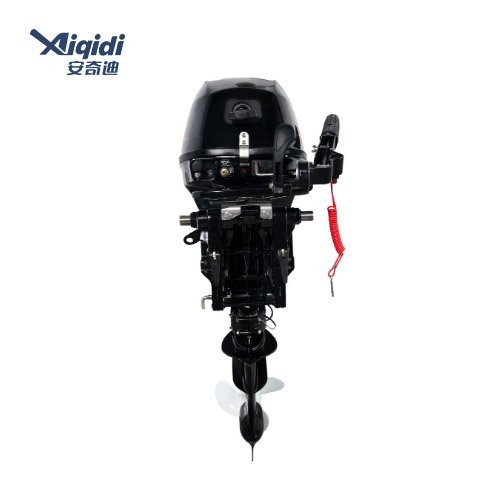 9.9HP 4-Stroke Manual/Remote Control Boat Engines AIQIDI Gasoline Water Cooling Outboard Motor for Sailing