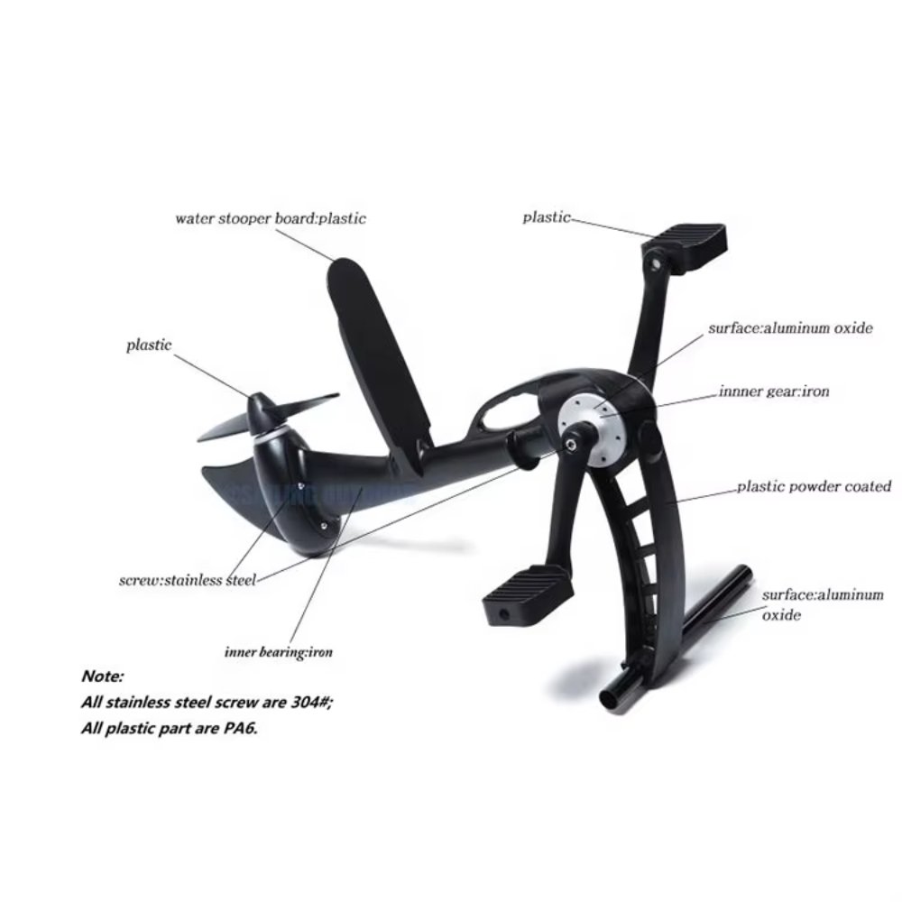 Aluminum Fishing Boat with Propel Pedal Propeller System Power Sailing Outdoor Foot Drive Pedal Clearance Sale on Whole Kayak