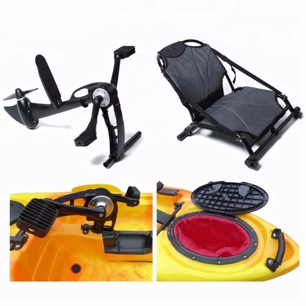 Aluminum Fishing Boat with Propel Pedal Propeller System Power Sailing Outdoor Foot Drive Pedal Clearance Sale on Whole Kayak