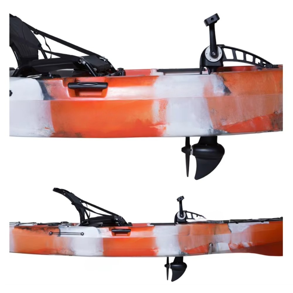 Aluminum Fishing Boat with Propel Pedal Propeller System Power Sailing Outdoor Foot Drive Pedal Clearance Sale on Whole Kayak