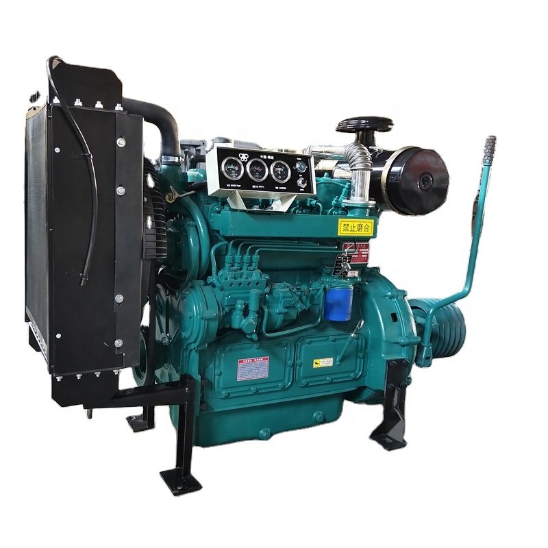 Water Cooling 4 Cylinder 75hp Diesel Stable Quality ZH4102ZP 2000rpm 4 Stroke Machinery Engines Boat Engines 55Kw 1set