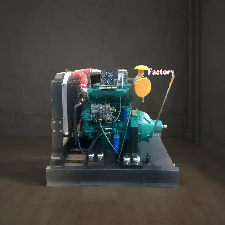 20hp-500hp Diesel Engine with Clutch Pulley PTO Marine Engine for Boats Stationary Machines 80hp 120hp 140hp 180hp Power Options