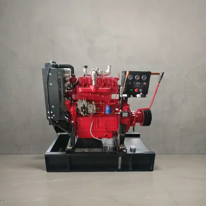 20hp-500hp Diesel Engine with Clutch Pulley PTO Marine Engine for Boats Stationary Machines 80hp 120hp 140hp 180hp Power Options