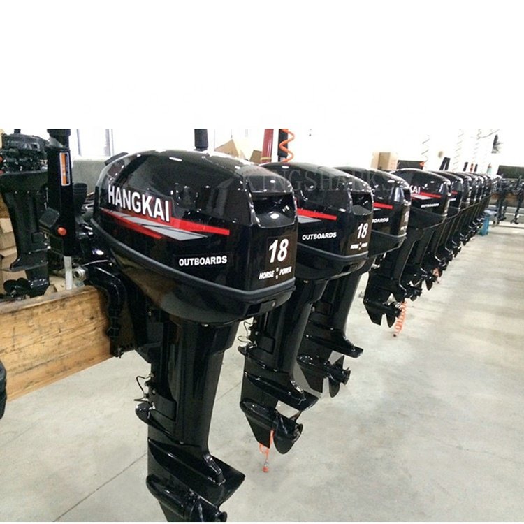 Hangkai 2 Stroke 18hp boat motor outboard High Quality Gasoline 2 Stroke inflatable fishing18 hp outboard boat engine