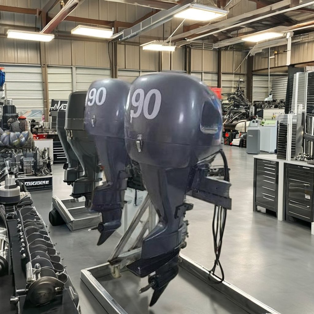 90hp Water-Cooled 4 Stroke Diesel Marine Outboard Engine Euro 4 Emission Standard Core Component Motor for Boats
