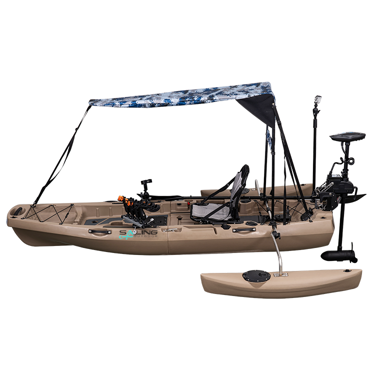 10ft Single Person Sit on Top Fishing Kayak Rowing Plastic Boat Sea Canoe Electric Motor Pedal Drive Chair for Your choice