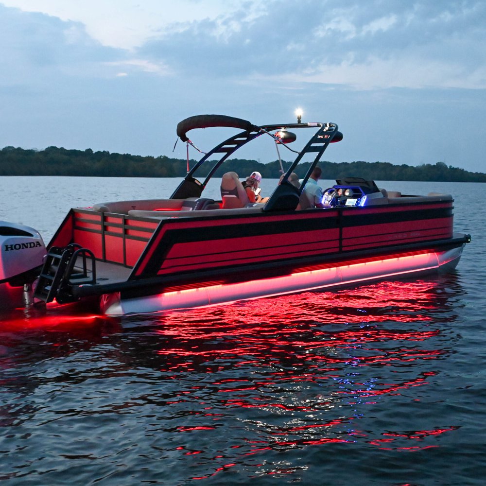 China Factory Luxury 22FT-30FT Pontoon Boat Yacht 24FT-27FT Aluminum Hull with Outboard Engine for Travelling