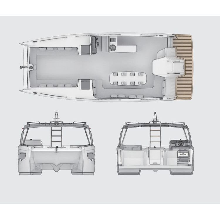 China Factory Easy Craft Aluminum Fishing Vessel Rowing Boat With Pontoon Hull and Engines