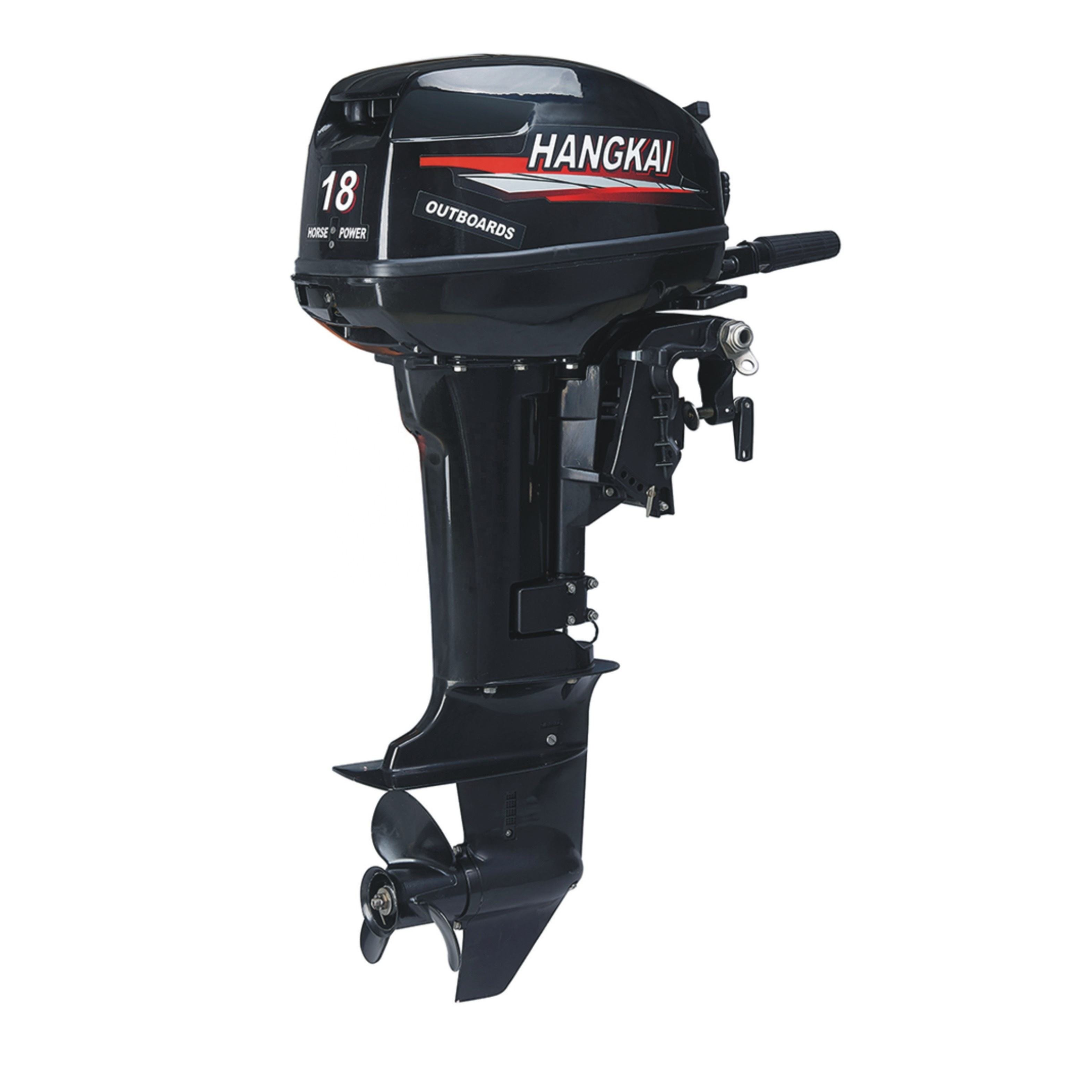 Good Quality Hangkai 2-Stroke 18HP Boat Engine Outboard Motors Water Cooled Gasoline Motor with Accessories