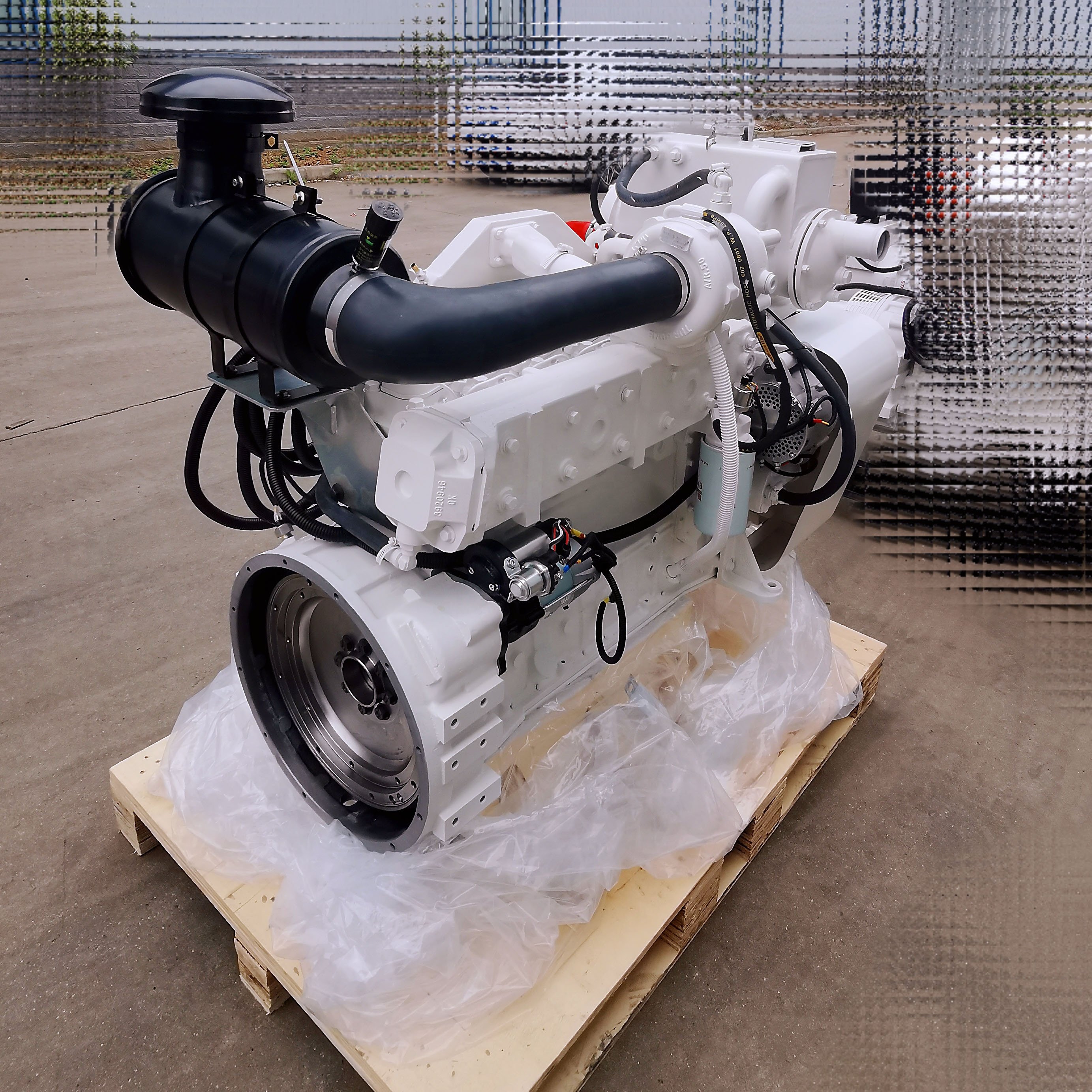 New CUM MINS Brand 6BTA5.9 M180 6 Cylinder Engine Main Pushed Marine Propulsion Engine with Gear Box Inboard Boat Engine