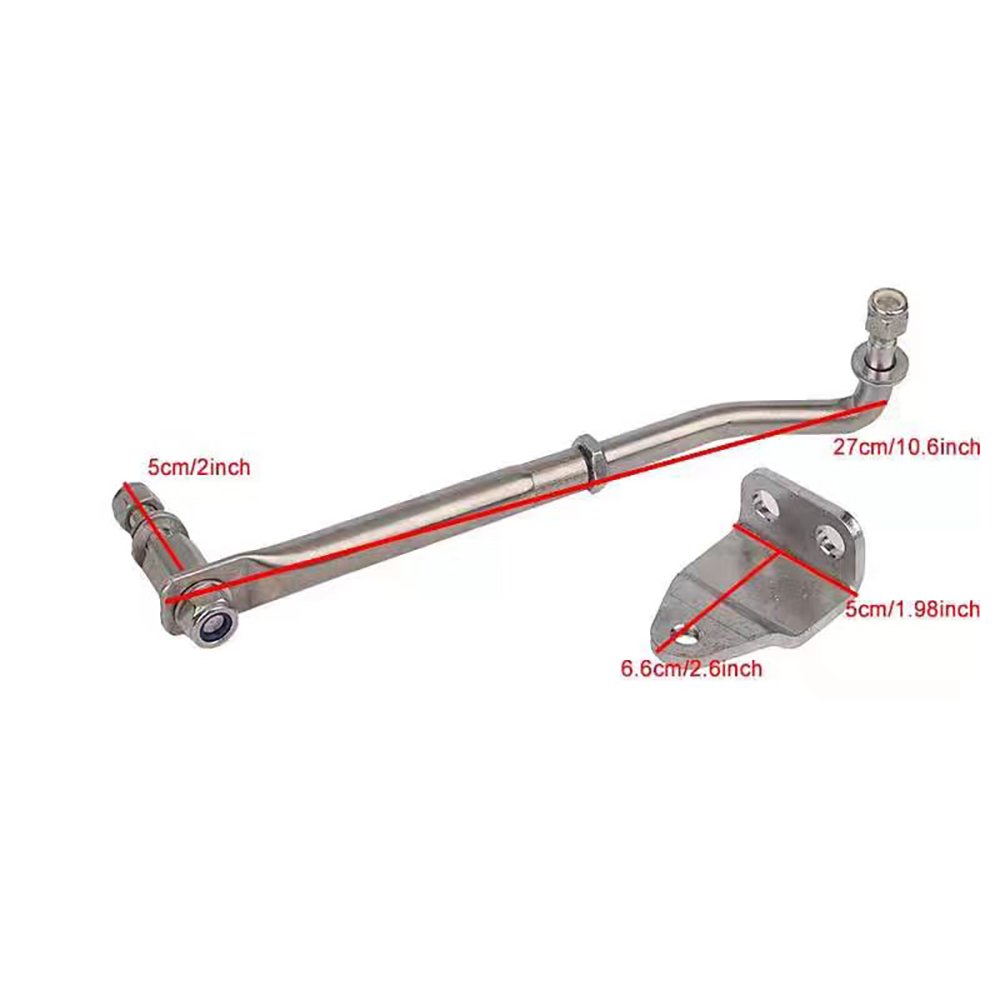 Outboard Motor Steering Link Adjustable Rod Kit for 15-200HP Boat Engine 26.5cm to 31.5cm (10.43inch to 12.40inch)