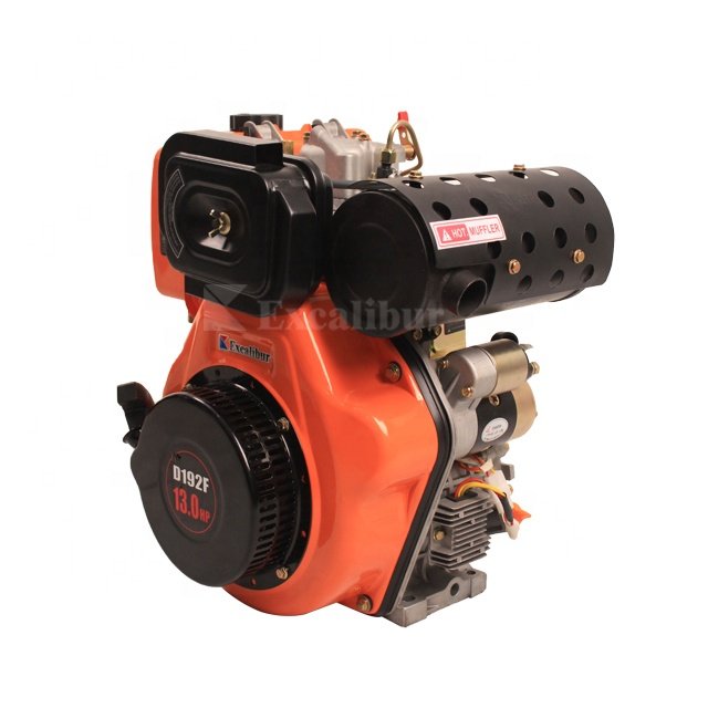 Excalibur 13HP Air-cooled Diesel Engine for Sale S192FE Motor Diesel Engine for Sale