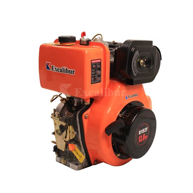 Excalibur 13HP Air-cooled Diesel Engine for Sale S192FE Motor Diesel Engine for Sale