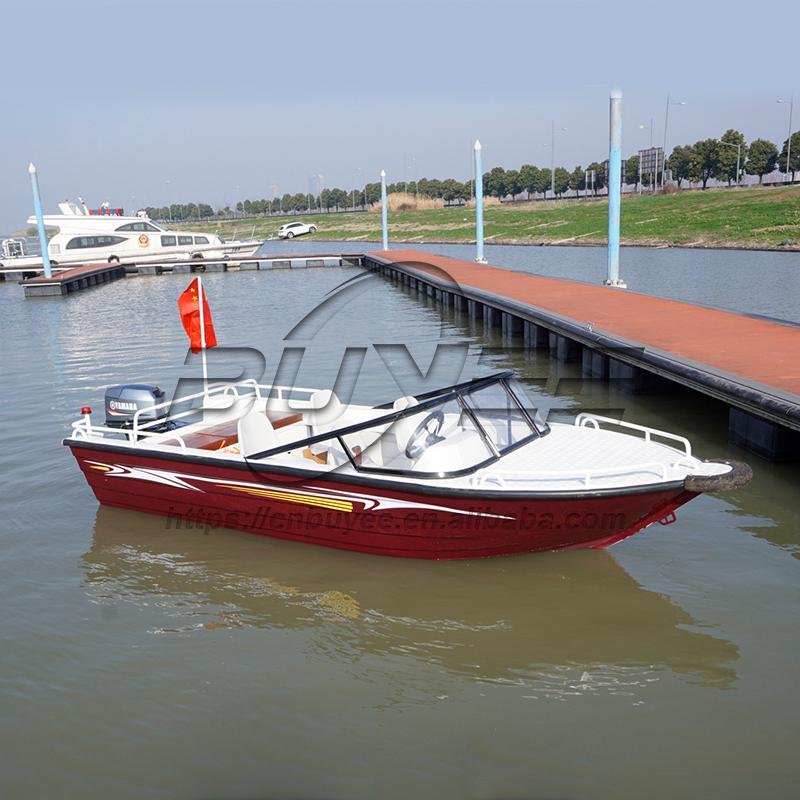 CE 4.5m/14.8ft Boat High Quality Fishing Lifestyle Yacht Aluminium Boat Without Outboard Engine