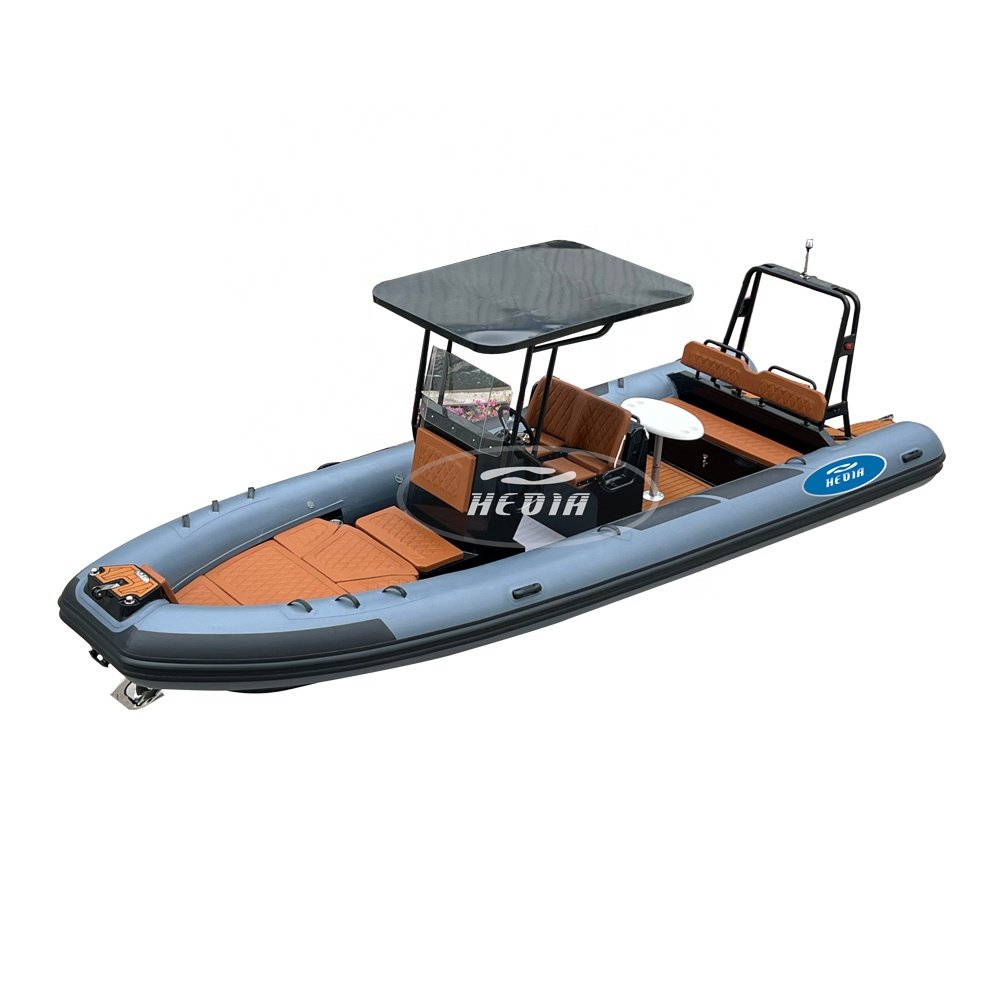 Hedia 7m 23ft Aluminum Hull Rib 700 Inflatable Hypalon Rib Boat for Drifting Entertainment on Ocean Waters Available for Sale