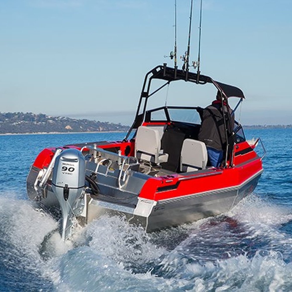 Australian Designed 5.6m Aluminum Fishing Boat 18.5ft Outdoor Rowing Boat with Engine Combo Set 5.8m Aluminum Hull