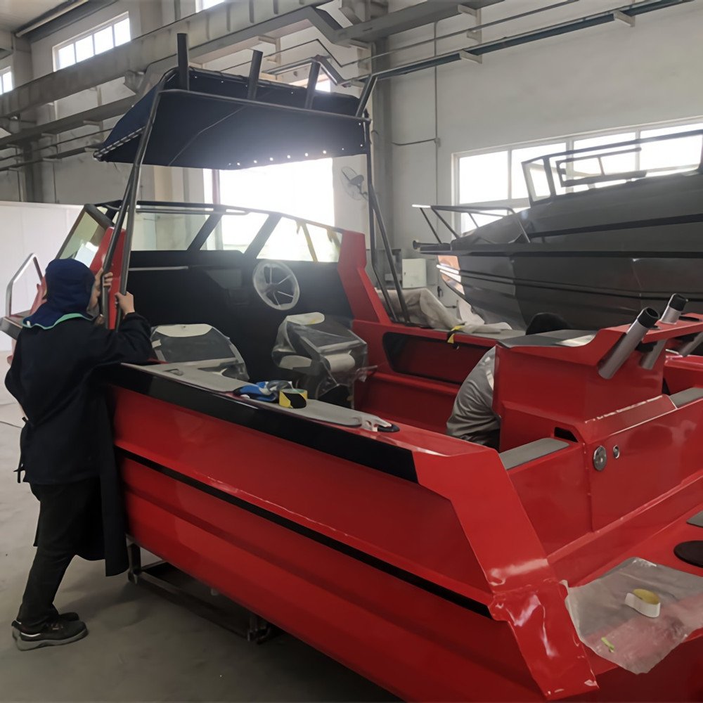 Australian Designed 5.6m Aluminum Fishing Boat 18.5ft Outdoor Rowing Boat with Engine Combo Set 5.8m Aluminum Hull