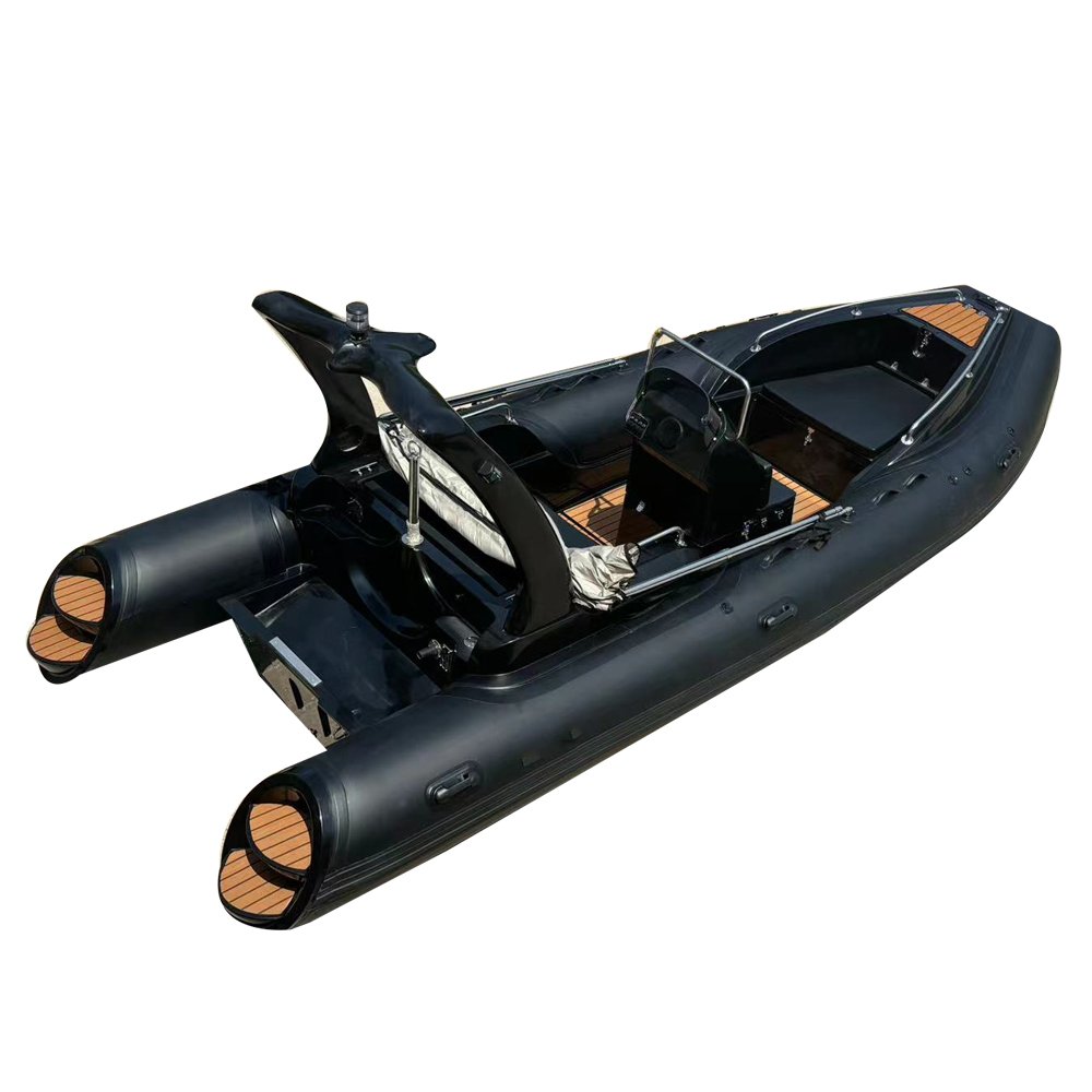 Inflatable PVC Rowing Sport Yacht 390 Rubber Rib Fishing Boat with Inboard Engine