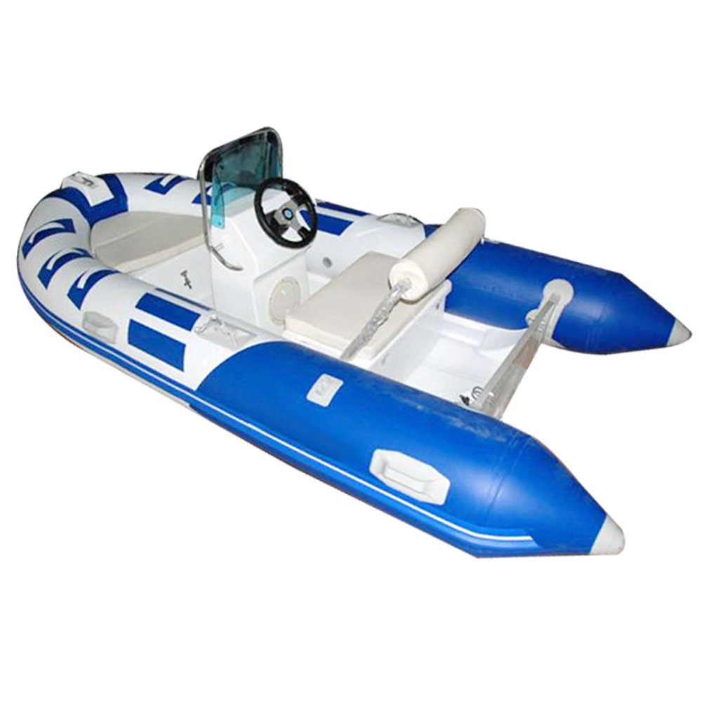 Inflatable PVC Rowing Sport Yacht 390 Rubber Rib Fishing Boat with Inboard Engine