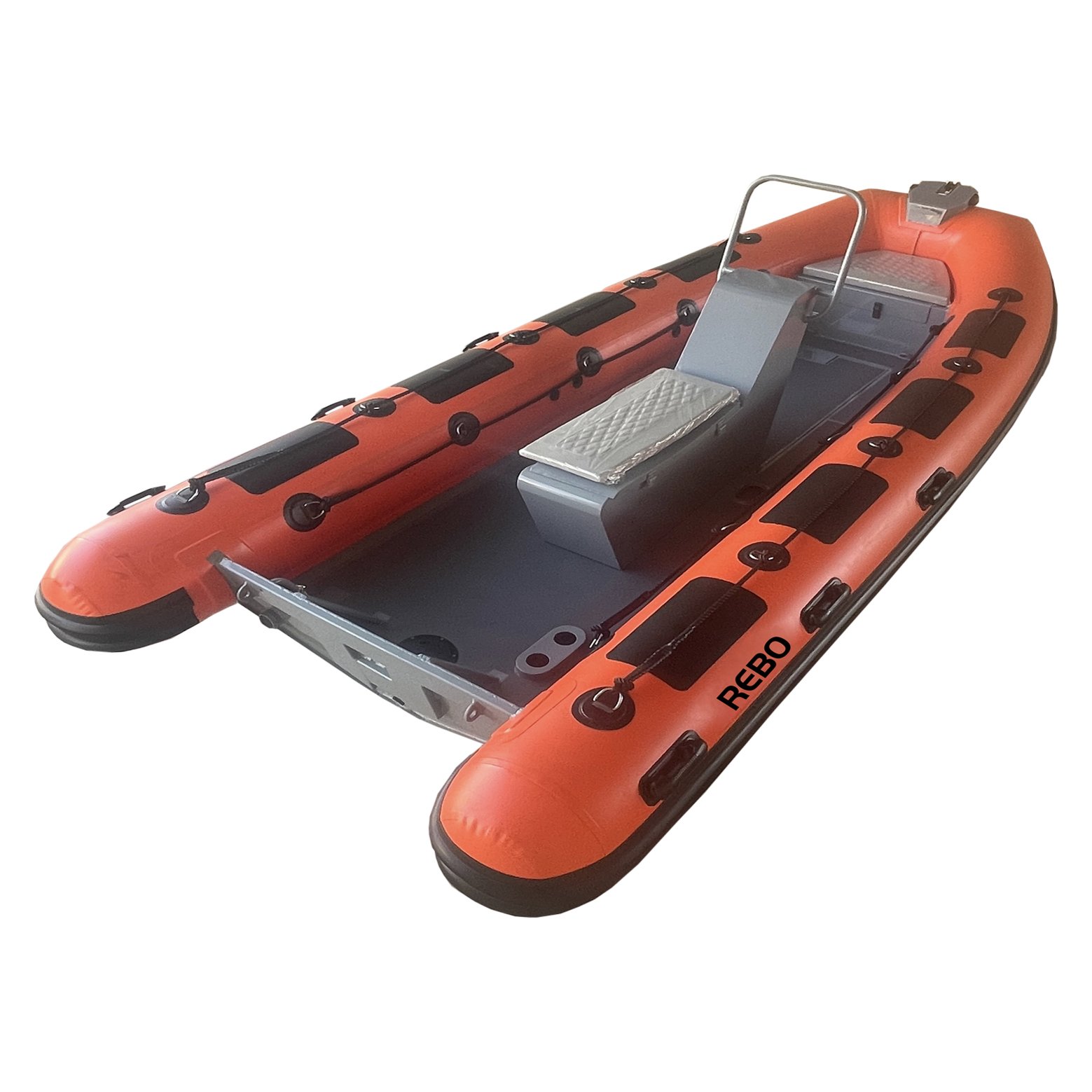 REBO 16ft Rhib 480 Orca/Hypalon/PVC Open High Speed Boat Aluminum Rib Inflatable Boats Engine