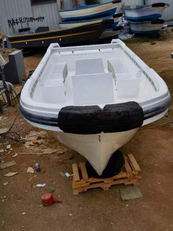 Fiberglass Fishing Boat New Luxury Leisure Seat Cheap Price Cargo Panda Cabin Awning with Bumper Strip Resell Container