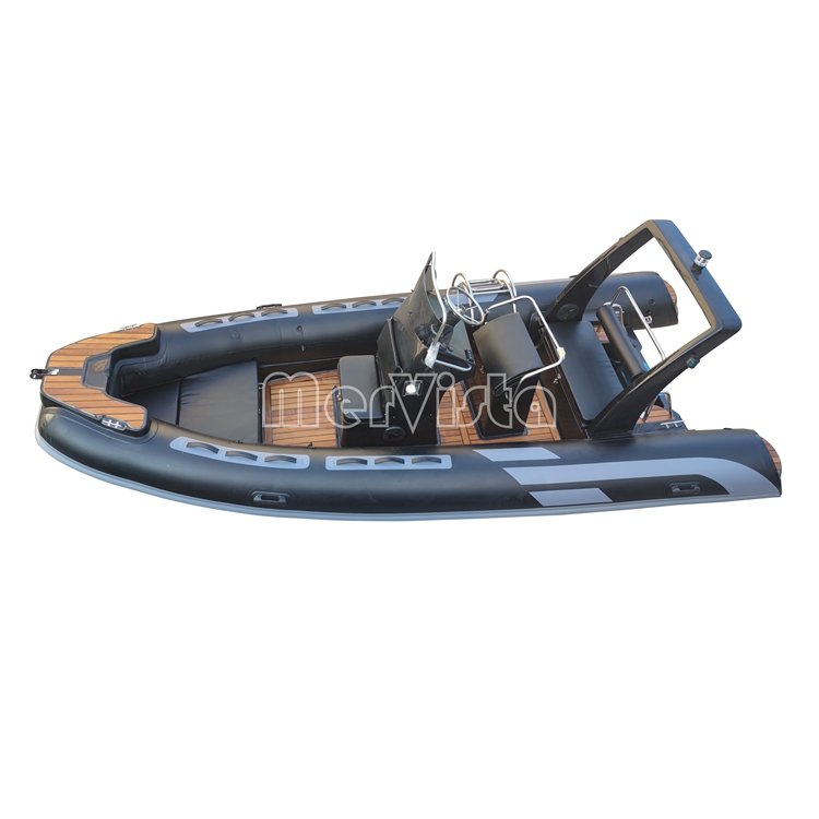CE 17ft RIB 520 Inflatable Boat with Butter Fly Anchor Tray With Roll bar