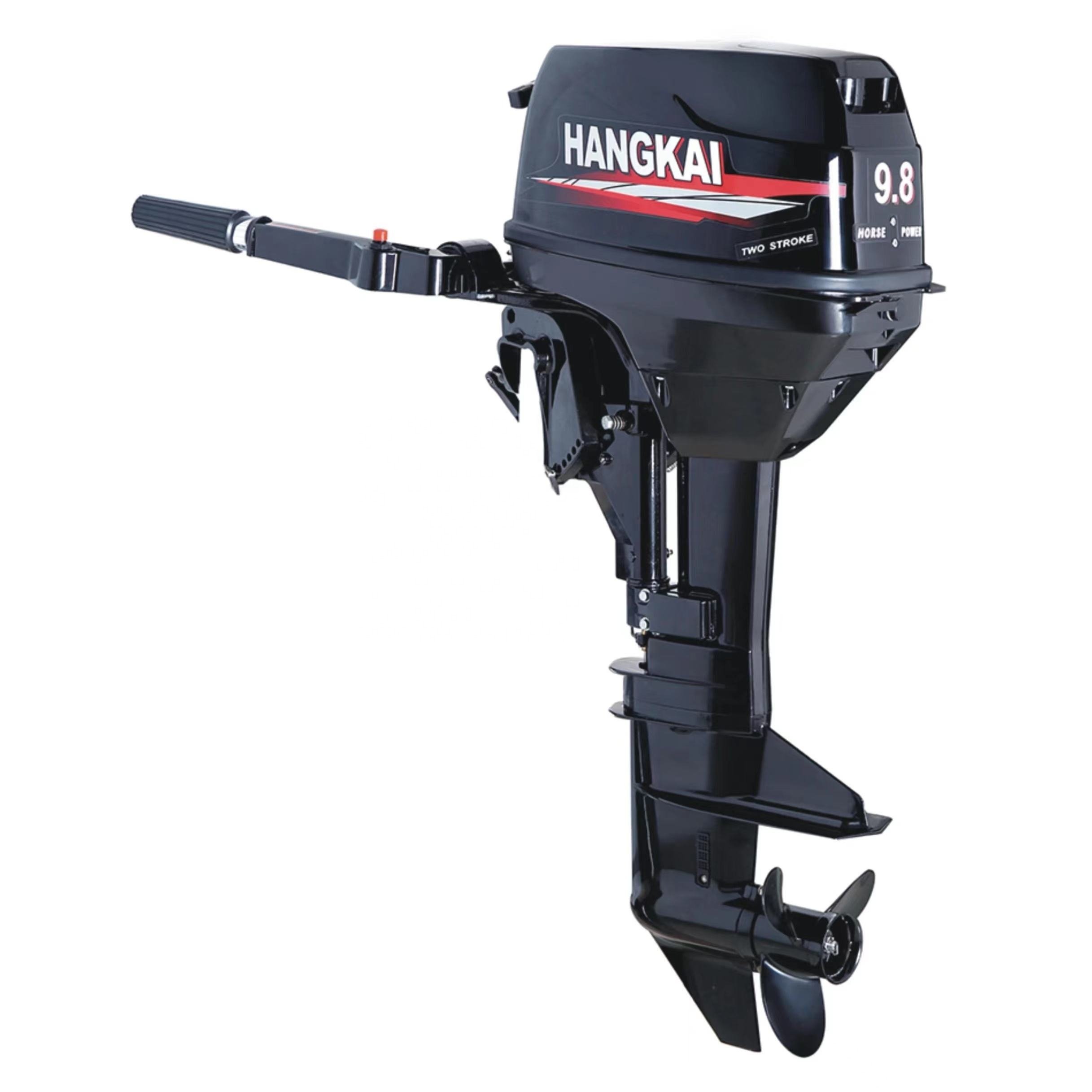 New Popular HANGKAI 9.8HP 2 Stroke Gas Boat Engine Outboard Motors for Sale Speed Boat Engine Mercury Boat Engines