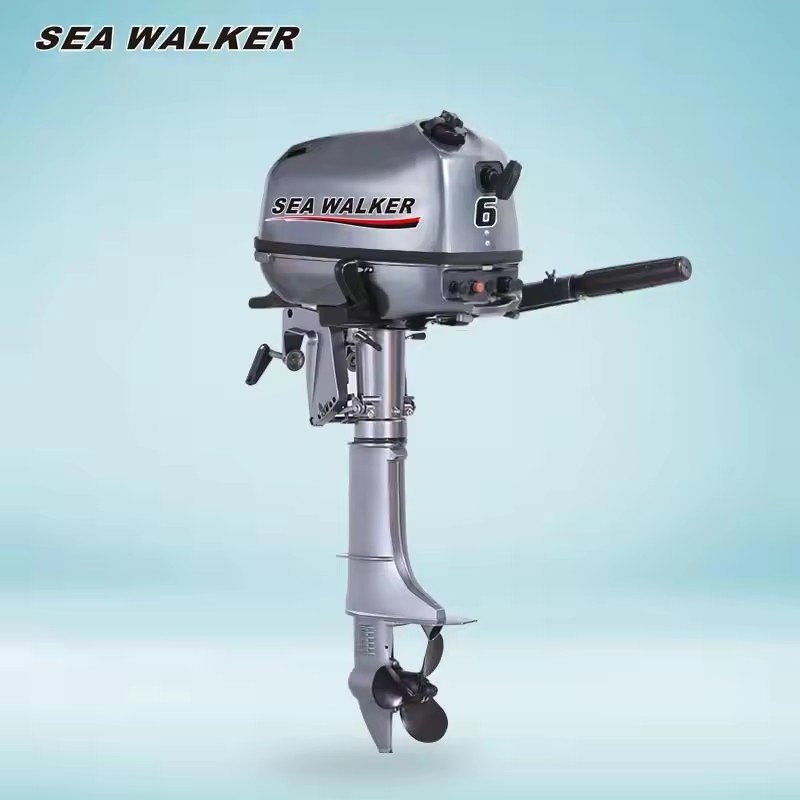 Seawalker Gasoline 4 Stroke 6HP Outboard Motor Good Quality Long Short Shaft Marine Boat Engine for Hot Selling