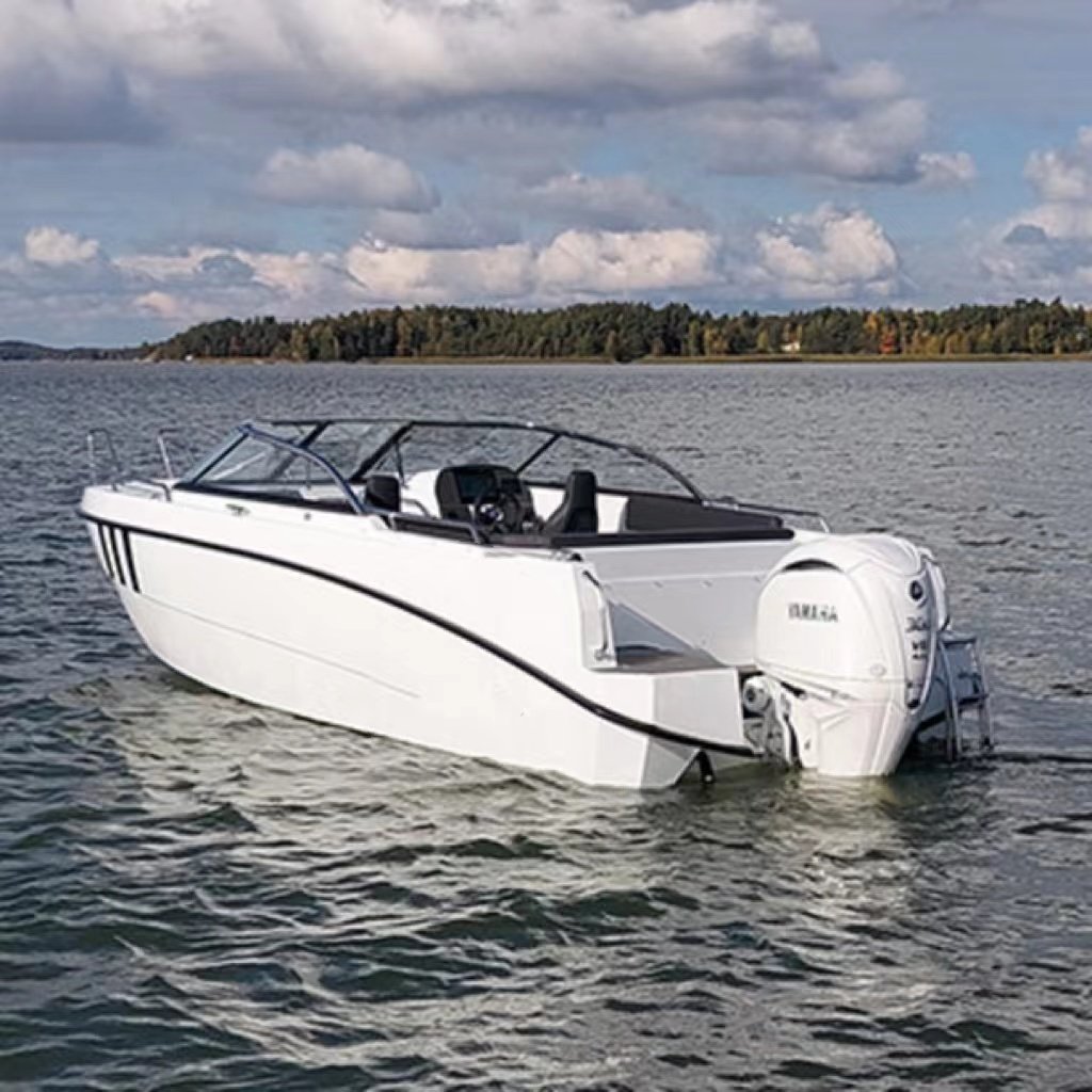 Boat for Fishing Aluminium Boat Hulls 6.1 Meters Cruiser Aluminum Speed Boat Sport Yacht Factory Customized