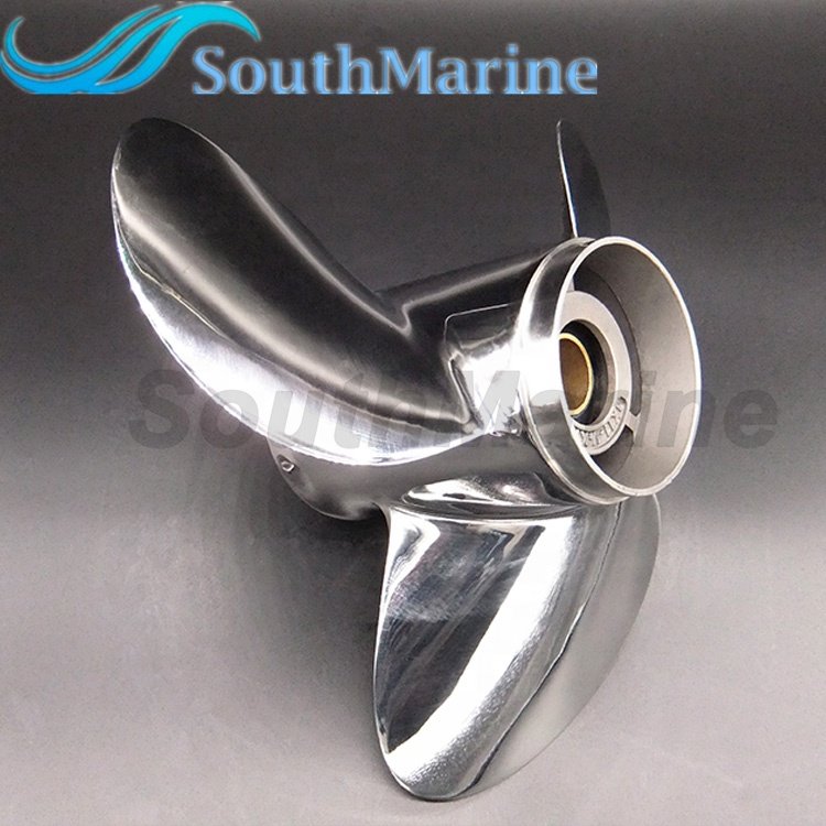 Marine Engine Stainless Steel Outboard Propeller 11 1/8x14-G for Yamaha 40HP 50HP Outboard Moto