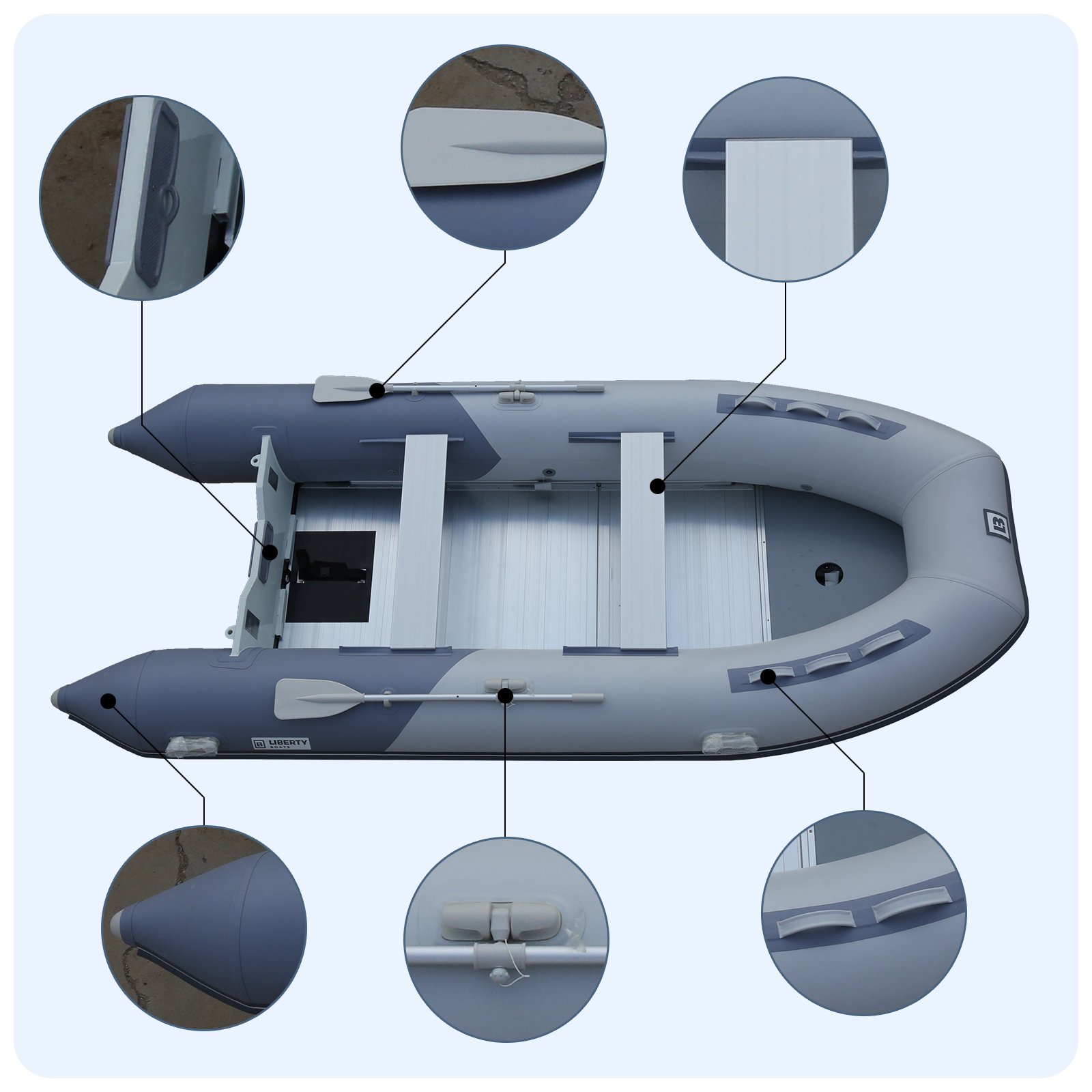 CE Certified Custom Made Rowing Yacht Logo New Fishing Aluminum Kayak PVC inflatable PE Hull Speed Vessel Pontoon Raft Jet Boat