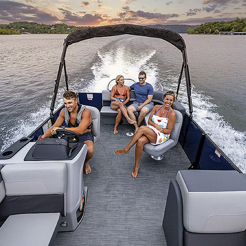 Professional Large Build Custom Floating Party Luxury Double Deck Aluminium Float Boat Pontoons Small Pontoon Boats