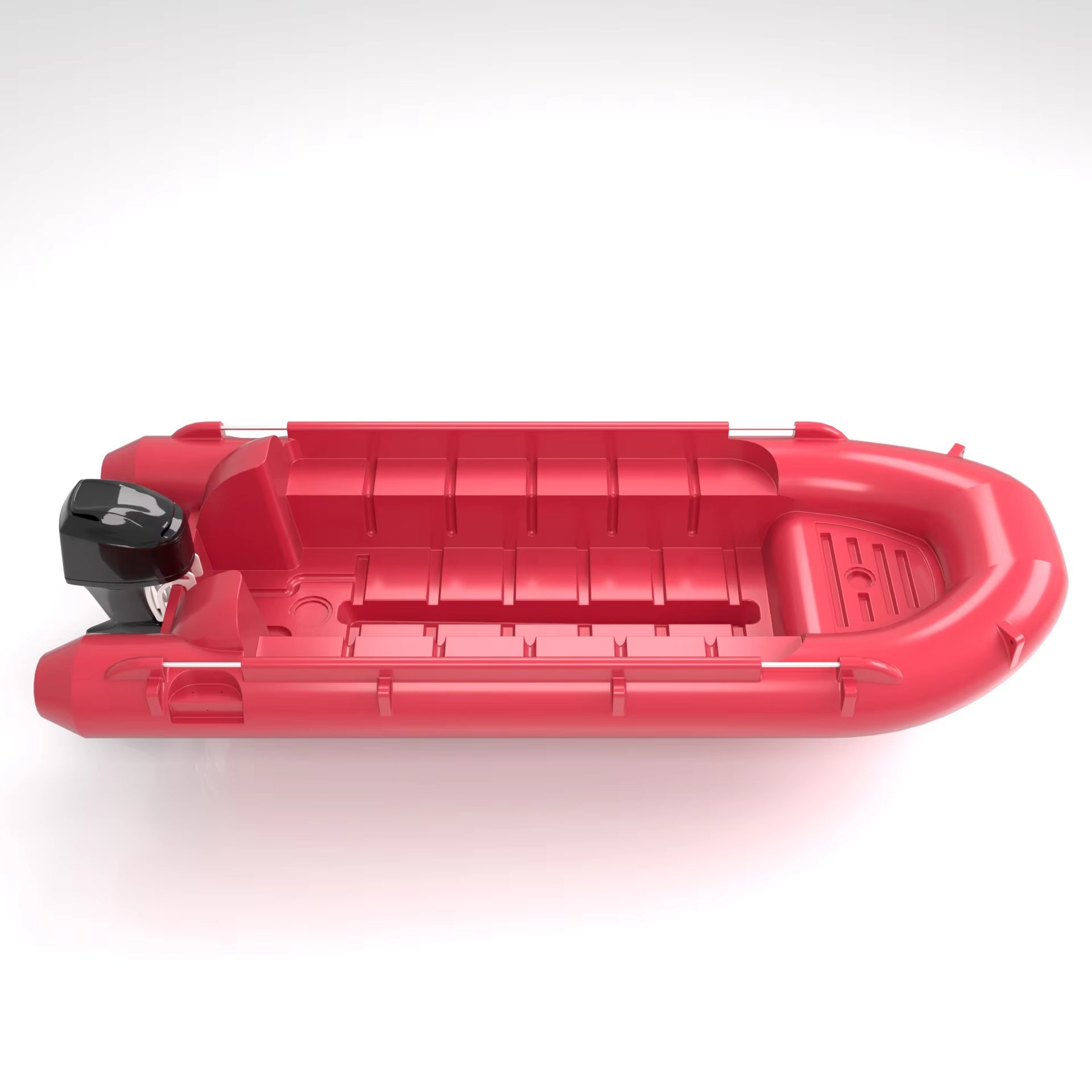 Custom Size LLDPE HDPE High Performance Rescue Boat with Outboard Engine High Corrosion Resistance