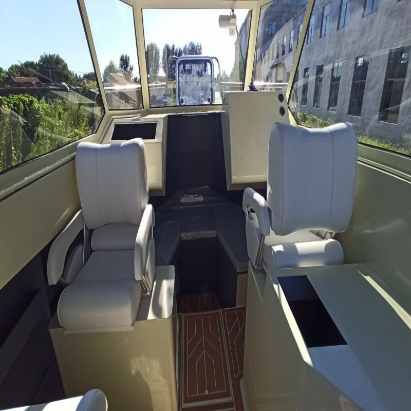 Aluminum Alloy 20ft 6.2m Luxury Yacht Cabin With Deep V Hull for Outboard Motor DNV 5083 for Sports Fishing Boat