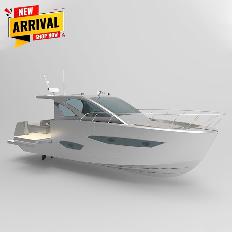 Kinocean 44ft Luxury Sport Yacht Aluminum Fishing Passenger Boat Use Outboard Engine for Sale