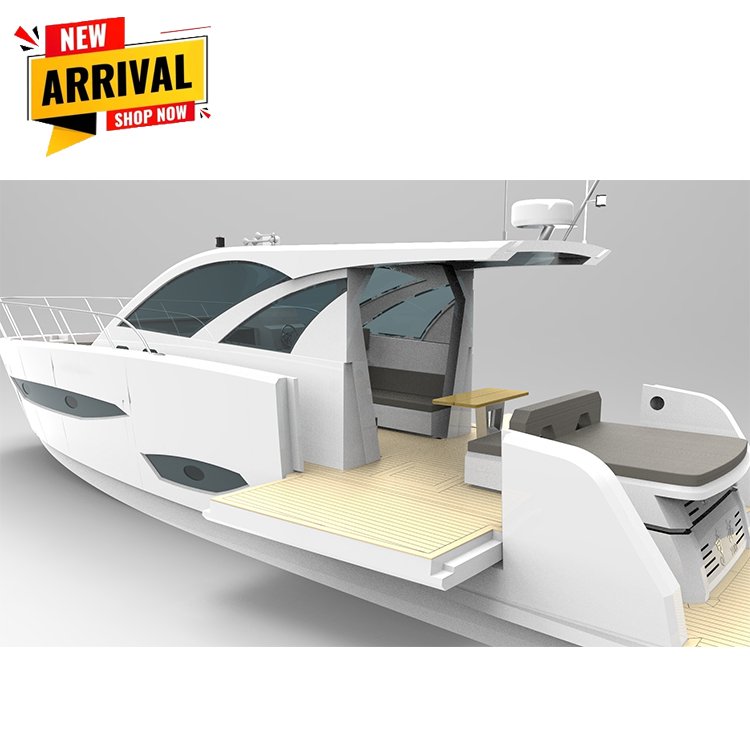 Kinocean 44ft Luxury Sport Yacht Aluminum Fishing Passenger Boat Use Outboard Engine for Sale