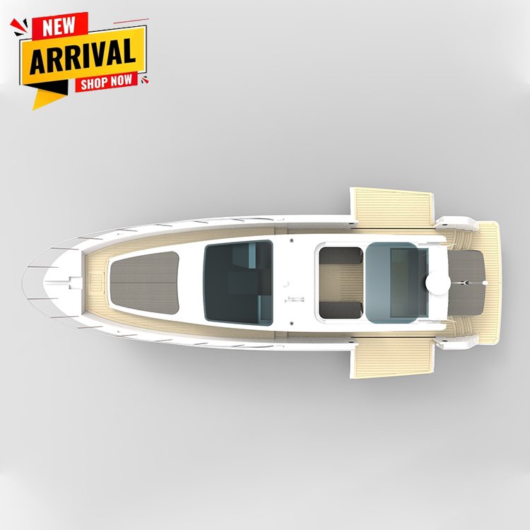 Kinocean 44ft Luxury Sport Yacht Aluminum Fishing Passenger Boat Use Outboard Engine for Sale