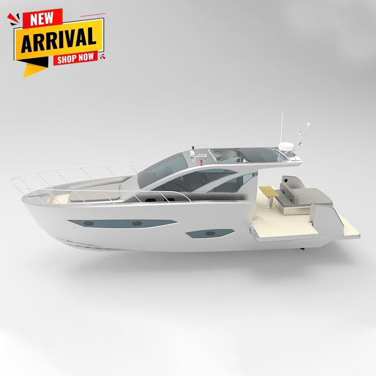 Kinocean 44ft Luxury Sport Yacht Aluminum Fishing Passenger Boat Use Outboard Engine for Sale