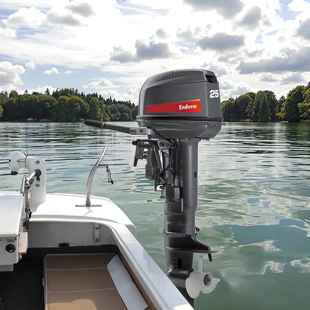 High Quality 25HP 2-Stroke Boat Engine Outboard Motor New Condition Long & Short Shaft Gasoline Fuel Type
