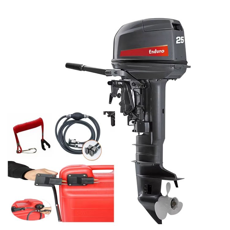 High Quality 25HP 2-Stroke Boat Engine Outboard Motor New Condition Long & Short Shaft Gasoline Fuel Type