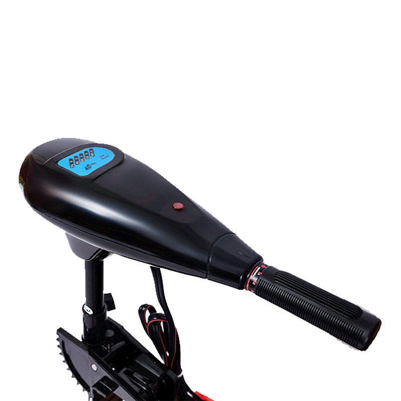 Solar Marine Electric Trolling Motor 18 LBS 180 W Outboard Engine With Install Bracket and Luxury Awning
