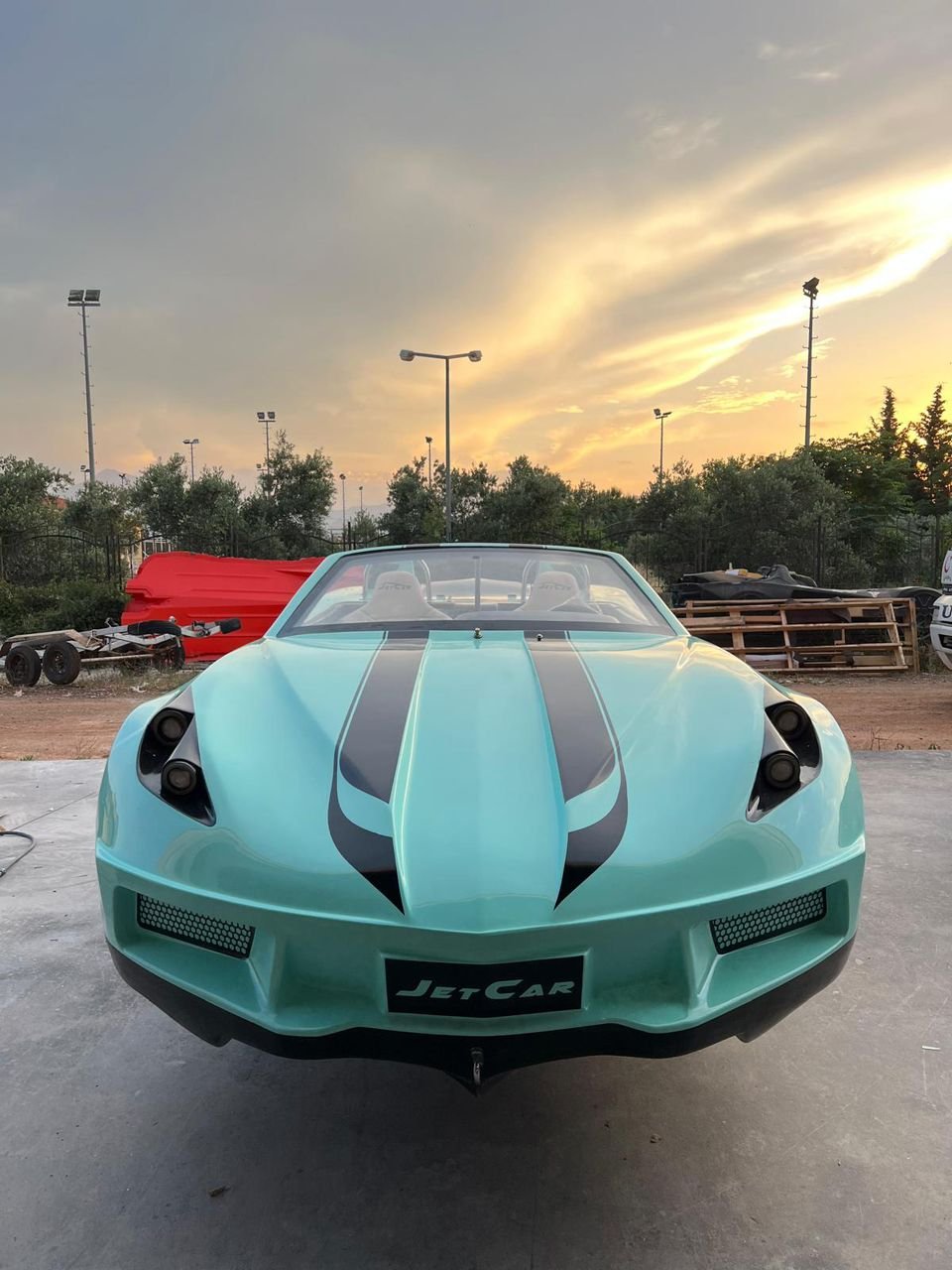 Buy Assembled New Ready to Ship Jet Car Boat Cor Vette C7 Jet Car 4 Seater With Engine 250Hp at Cheap Prices