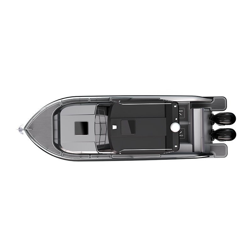 2025 Ocean Hunter High Quality Fishing Boat for 8 Persons with Outboard Engine Hull for Sport and Entertainment