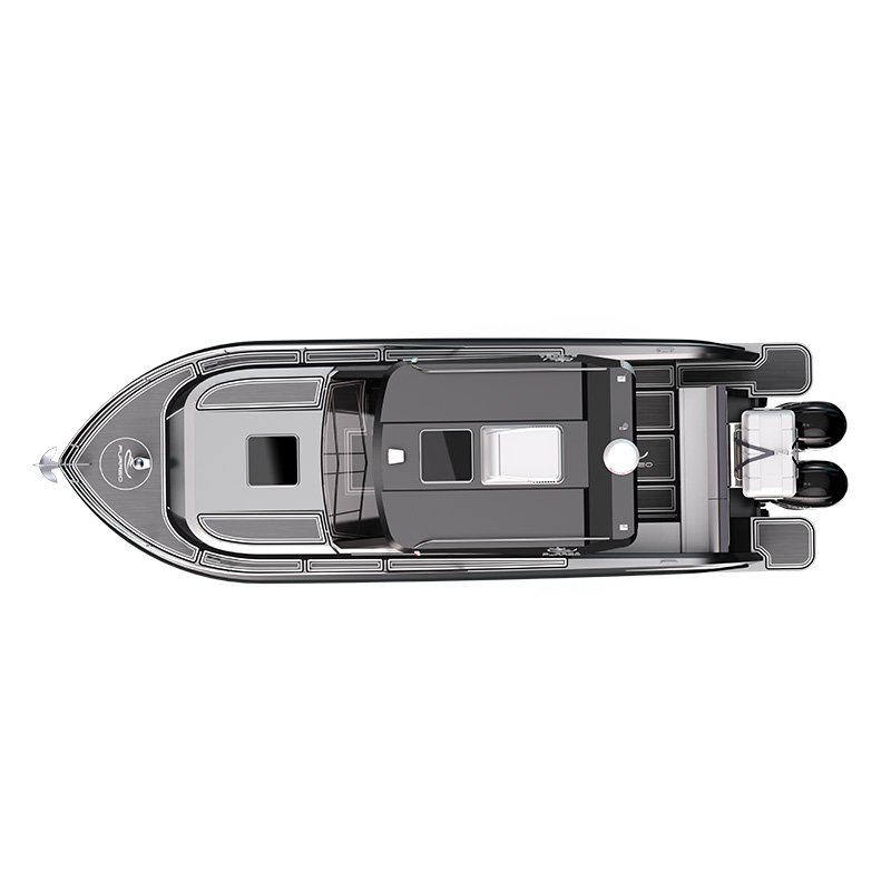 2025 Ocean Hunter High Quality Fishing Boat for 8 Persons with Outboard Engine Hull for Sport and Entertainment