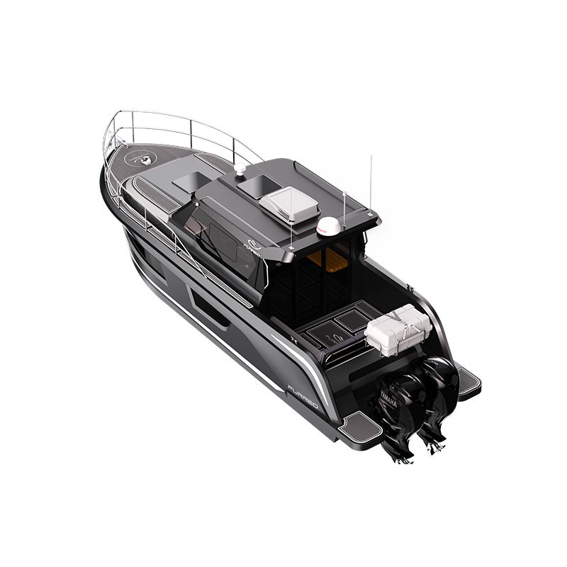 2025 Ocean Hunter High Quality Fishing Boat for 8 Persons with Outboard Engine Hull for Sport and Entertainment